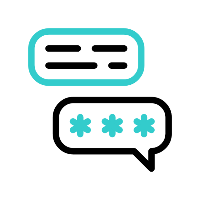 customer review and testimonial feedback with rating and message icon