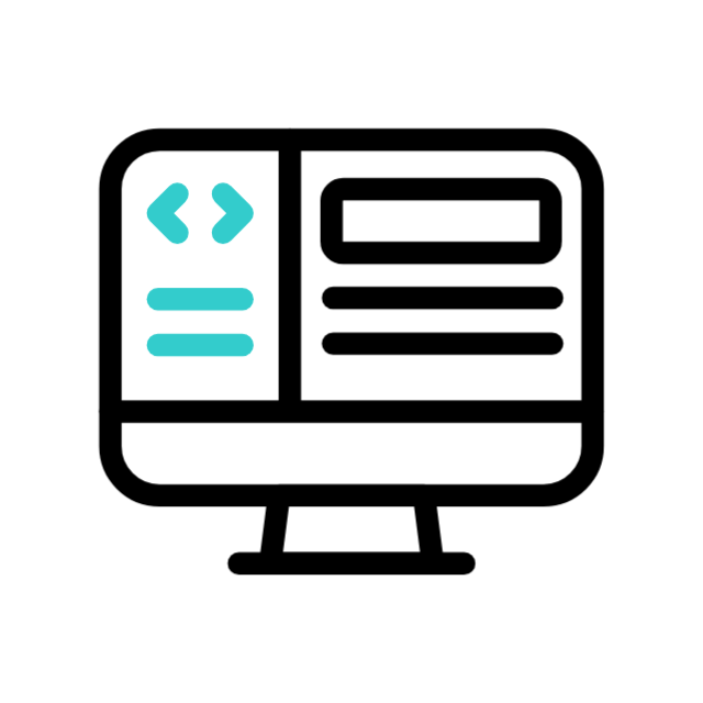 Website development and coding interface icon by Nivi Digital World, Best Digital Marketing Agency in Chennai