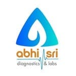 Abhi Sri Diagnostics and Labs logo representing blood tests, ECG, and diagnostic services with healthcare monitoring concept, promoted by Nivi Digital World