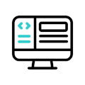 Website development and coding interface icon by Nivi Digital World, Best Digital Marketing Agency in Chennai
