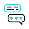 customer review and testimonial feedback with rating and message icon