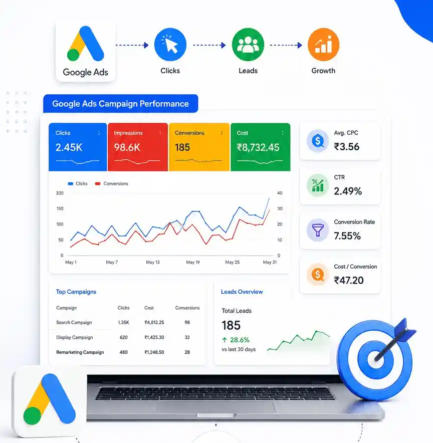 Google Ads Campaign Performance for Business Growth