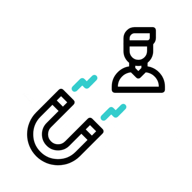 Lead generation through digital marketing attracting potential customers online