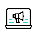 Digital network and media integration icon representing online marketing services by Nivi Digital World, Best Digital Marketing Agency in Chennai