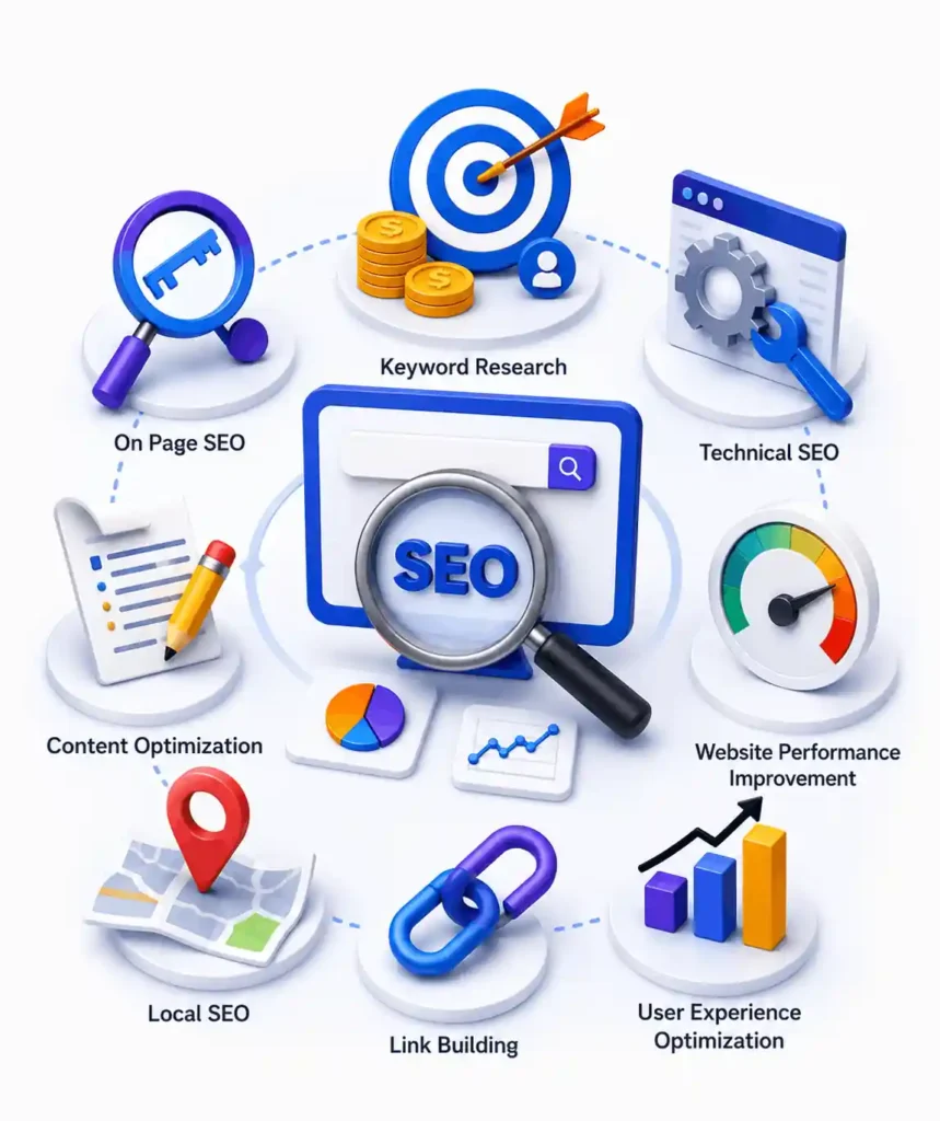 SEO Services Infographic | Complete Search Engine Optimization Strategy