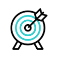 target audience marketing strategy with bullseye focus concept