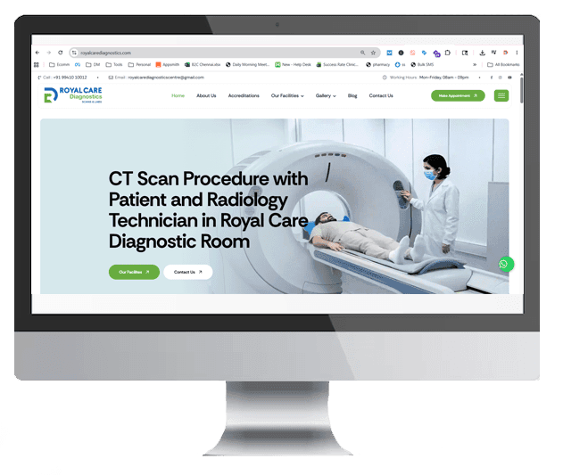 Professional Website Development for Diagnostic and Healthcare Websites