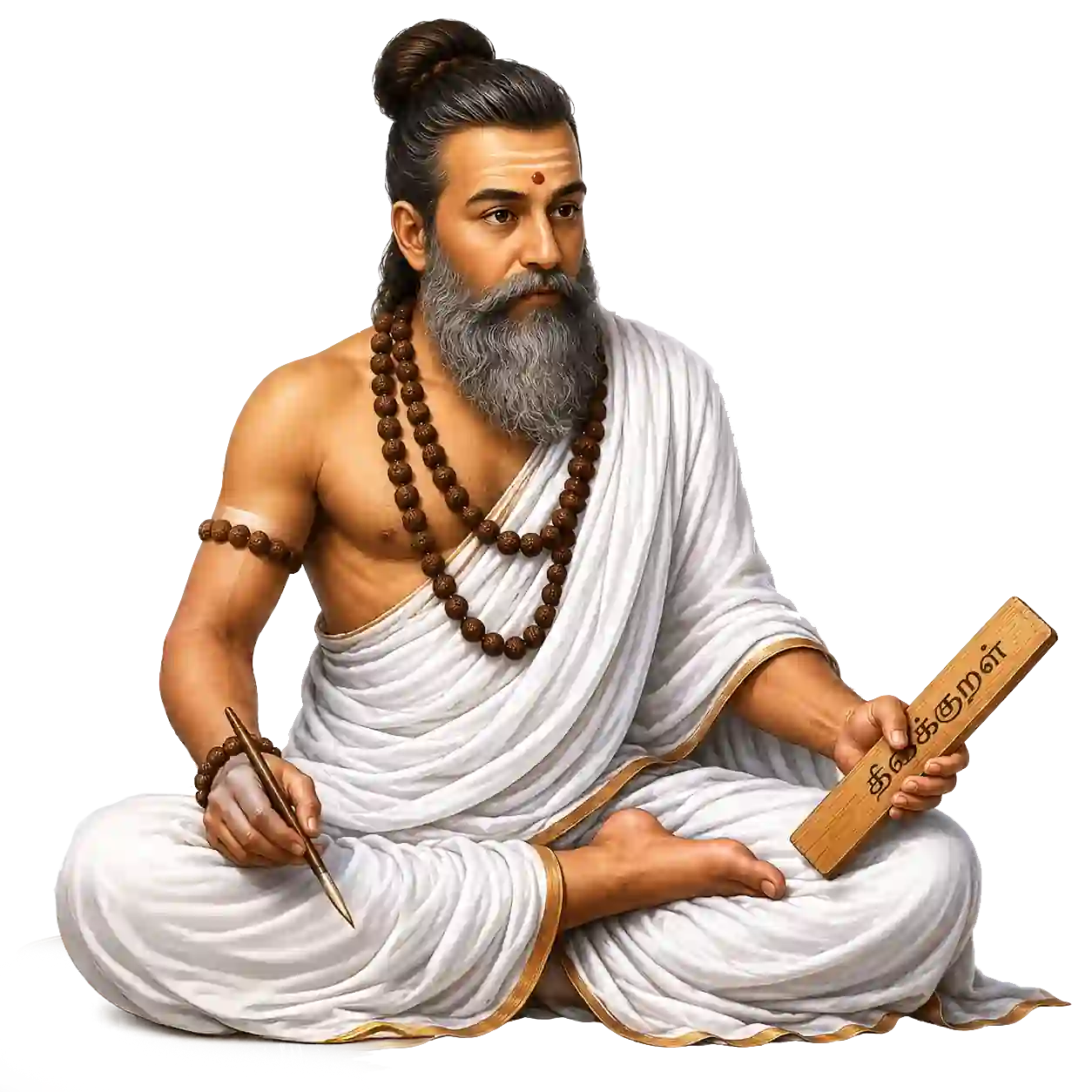 Thiruvalluvar representing trust, dedication, and 100% commitment in digital marketing services.